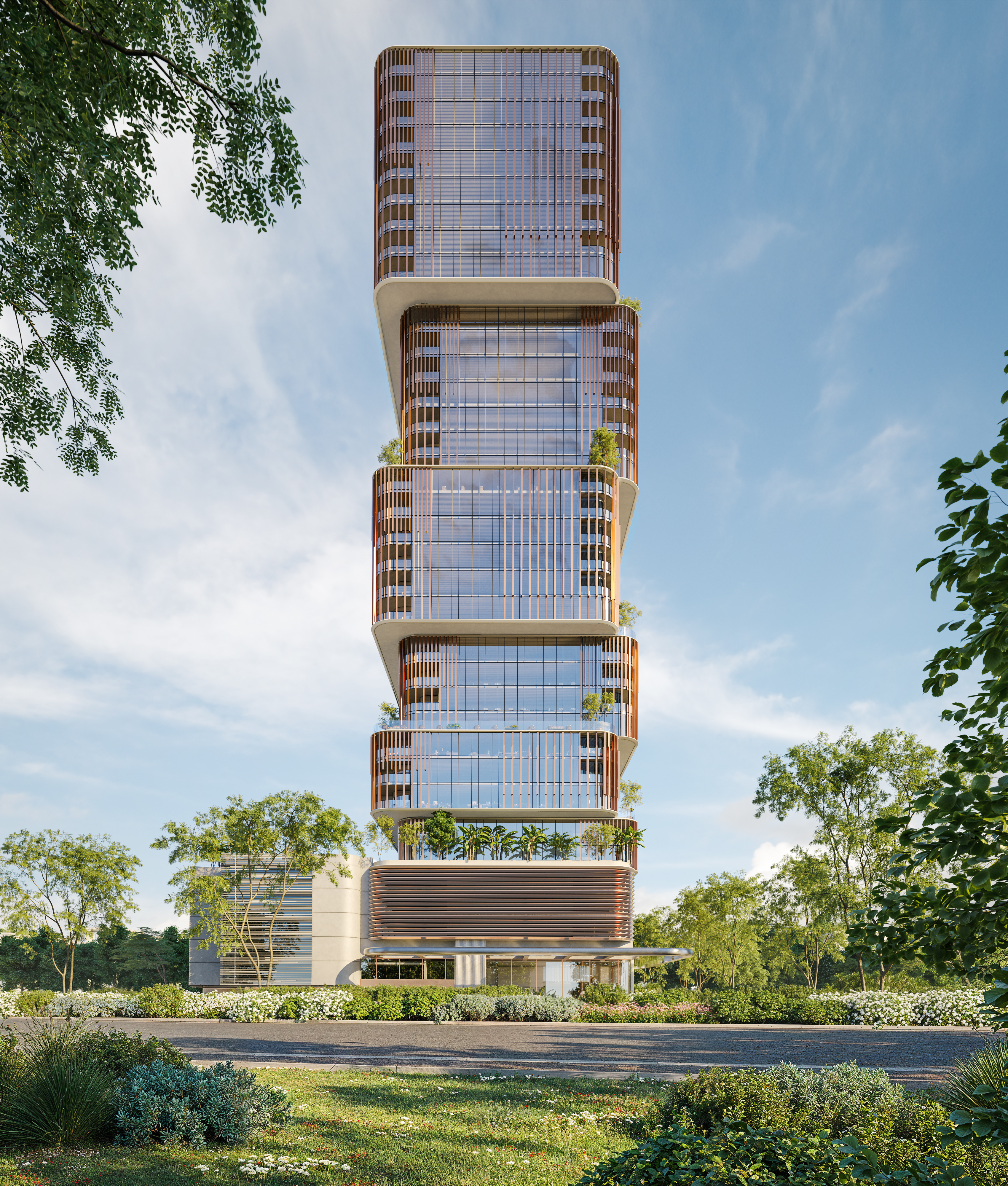 Girl infront of painting